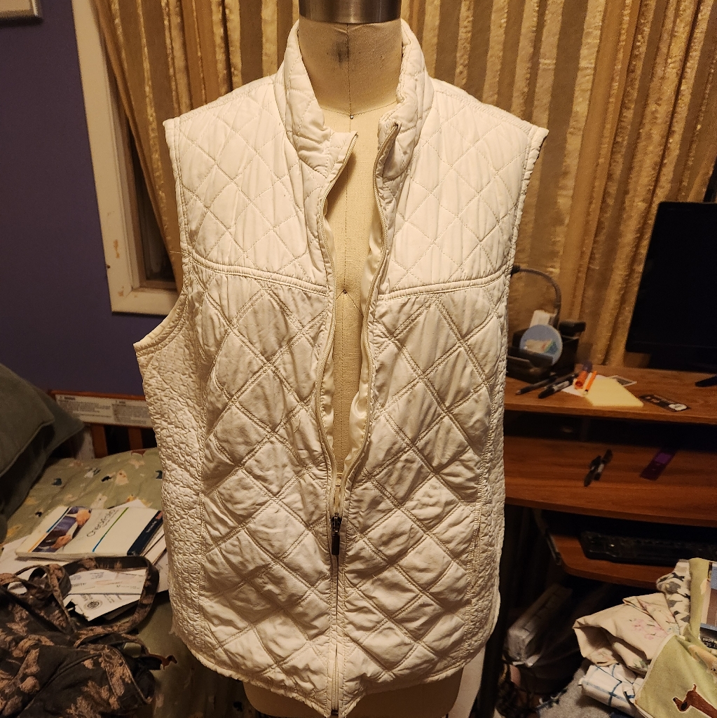 White Puffer Vest